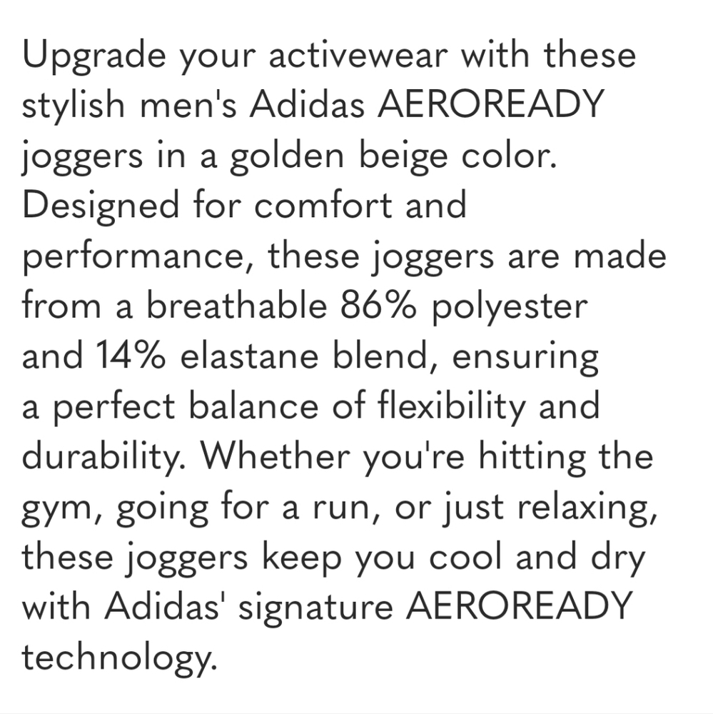 ADIDAS AEROREADY Axis Elevated Active Jogger Pants L - Picture 11 of 11